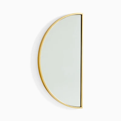 Half-Moon Metal Wall Mirror | West Elm