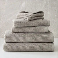 Diagonal Ribbed Towel Sets | West Elm