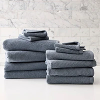 Diagonal Ribbed Towel Sets | West Elm