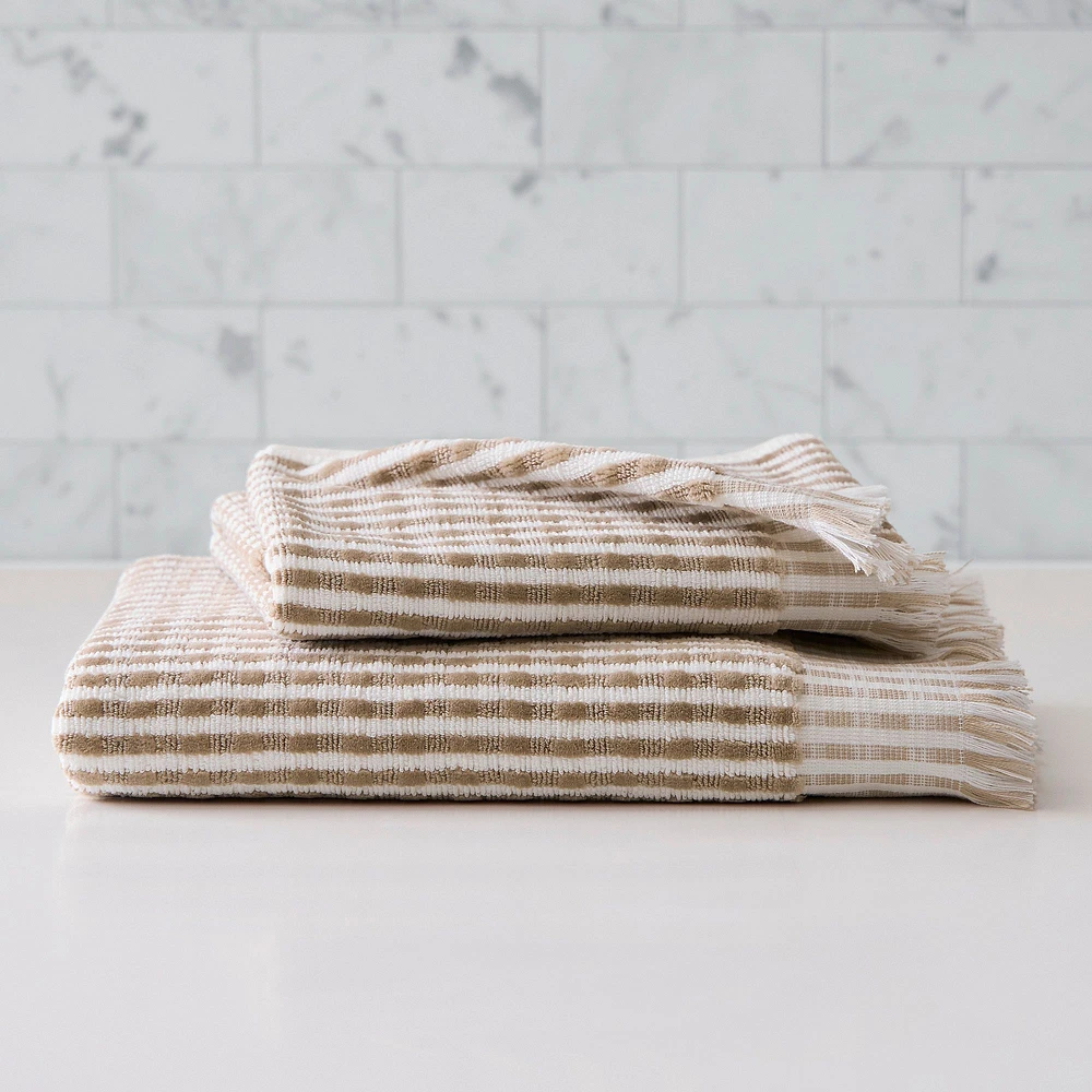 Textured Stripe Towel Sets | West Elm