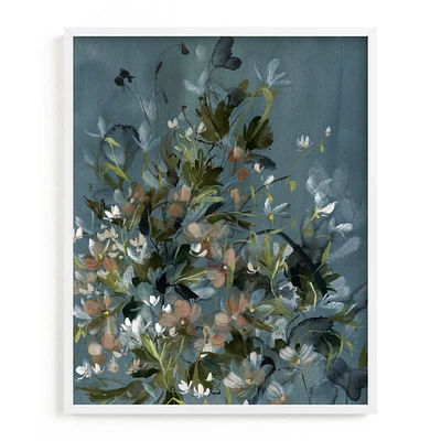 Hydrangeas at Dusk Framed Wall Art by Minted for West Elm |