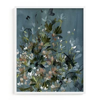 Hydrangeas at Dusk Framed Wall Art by Minted for West Elm |