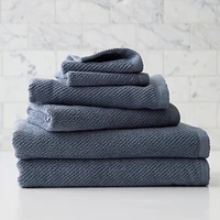 Diagonal Ribbed Towel Sets | West Elm