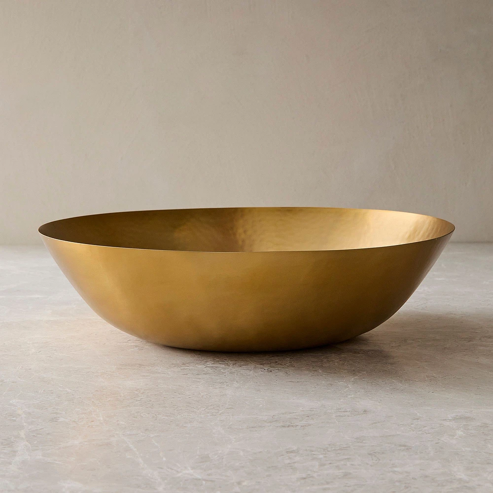 Iris Hammered Metal Serve Bowl | West Elm