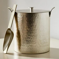 Iris Hammered Metal Ice Bucket | West Elm