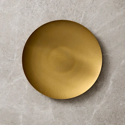 Iris Hammered Metal Charger | West Elm