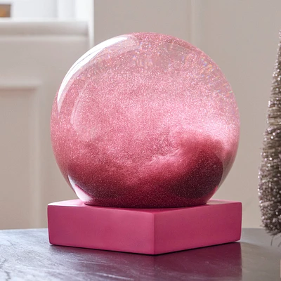 Pink Decorator Snow Globes | West Elm