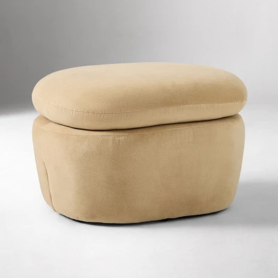 Cozy Swivel Glider Ottoman | West Elm