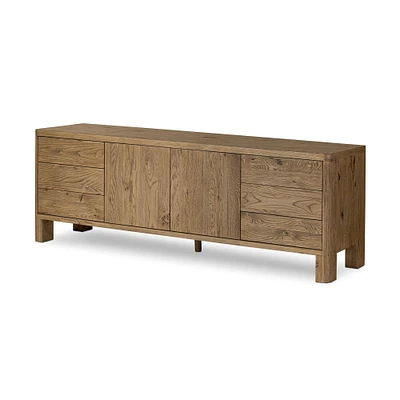 Zelina Oak Media Console (78") | West Elm