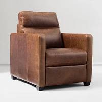 Harris Leather Power Recliner, Saddle Leather, Nut, Chocolate