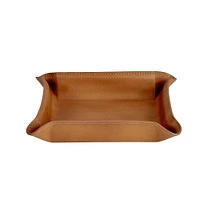 Leather Catchall Tray, Tan