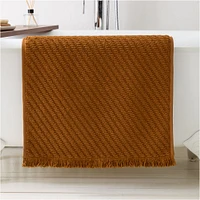 Diagonal Ribbed Bath Mat, 21x34, White