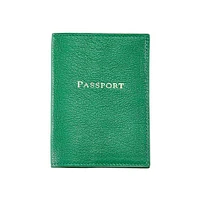 Slim Leather Passport Cover, Orange