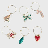 Joanna Buchanan Christmas Wine Charms (Set of 6) | West Elm