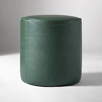 Wally Leather Ottoman | West Elm