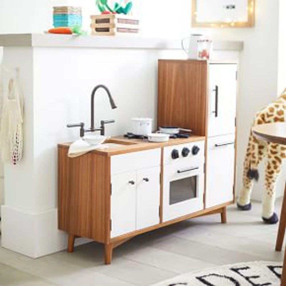 Mid-Century, Play Kitchen, Acorn + White, WE Kids