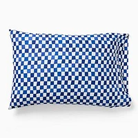 Checkered Sheet Set, Cobalt, Std Pc