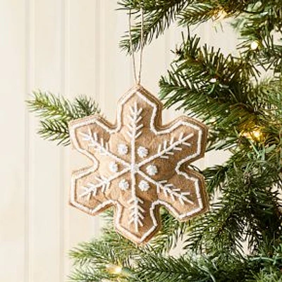 Embroidered Felt Gingerbread Ornament