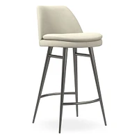 Finley Leather Counter Stool | West Elm