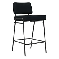 Wire Frame Leather Bar & Counter Stools | West Elm