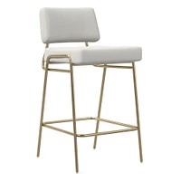 Wire Frame Leather Bar & Counter Stools | West Elm