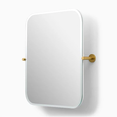 Frameless Pivot Wall Mirror - Rectangle | West Elm