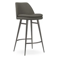 Finley Leather Counter Stool | West Elm