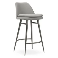 Finley Leather Counter Stool | West Elm