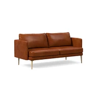 Auburn 70" Sofa, Saddle Leather Nut, CW