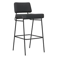 Wire Frame Leather Bar & Counter Stools | West Elm