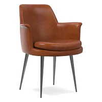 Finley Leather Dining Arm Chair | West Elm