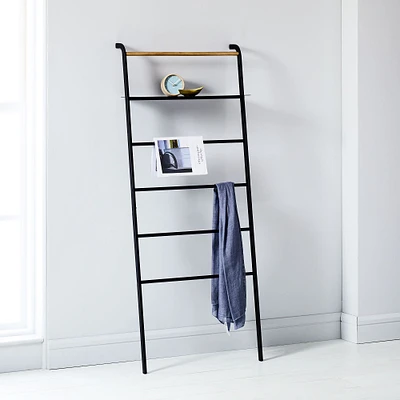 Yamazaki Leaning Ladders with Shelves, Black