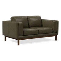 Dekalb 96" Sofa Poly Ludlow Leather Black Ac