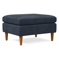 Hamilton Leather Ottoman | West Elm