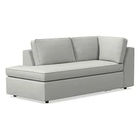 Open Box: Harris Petite LA 65" Sofa, Poly, Chenille Tweed, Storm Gray, Concealed Supports