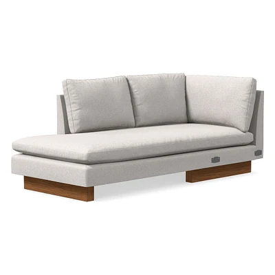 Open Box: Harmony Petite LA 2.5 Seater Sofa, Down Blend, Performance Distressed Velvet, Golden Oak, Dark Walnut