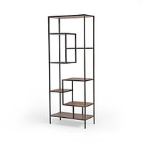 Reclaimed Pine & Iron Bookcase (31.5") | West Elm