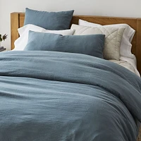 Open Box: European Linen Duvet, King, Midnight