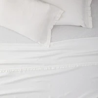 European Flax Linen Ruffle Sheet Set & Pillowcases | West Elm