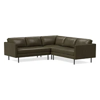 Axel Leather L-Shaped Sectional | Sofa With Chaise West Elm