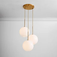 Sculptural 3-Light Globe Chandelier | West Elm