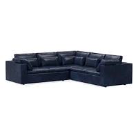 Harmony Modular Leather 3 Piece L-Shaped Sectional | Sofa With Chaise West Elm