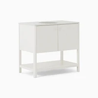 Harrison 36" Single Bath Vanity, White Lacquer, Without Hardware