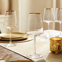 Horizon Lead-Free Crystal Gold-Rimmed Glassware Sets | West Elm