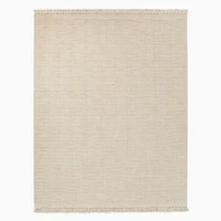 Hand-Loomed Wool Gabbeh Rug, 5x8, Oatmeal