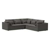 Harmony Modular Leather 3 Piece L-Shaped Sectional | Sofa With Chaise West Elm