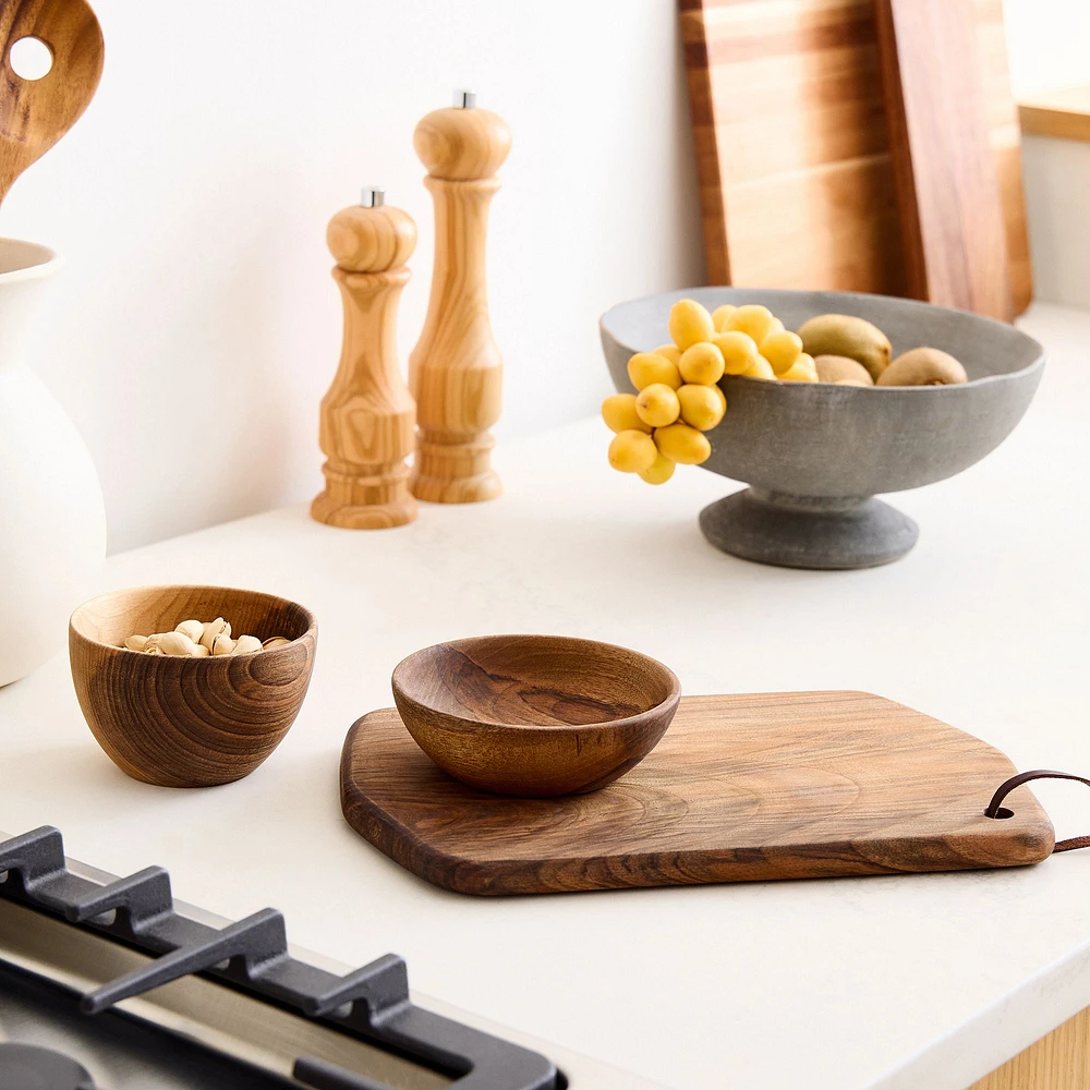 Alcantara Frederic Rectangular Cutting Board & Bowls | West Elm