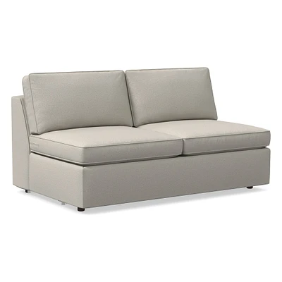 Open Box: Harris Petite LA 65" Sofa, Poly, Chenille Tweed, Storm Gray, Concealed Supports