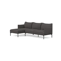 Penn Set 01 RA Sofa LA Chaise Poly, Modern Chenille, Slate