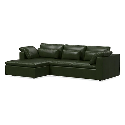 Harmony Modular 122" Right Multi Seat 2-Piece Chaise Sectional, Standard Depth, Ludlow Leather, Mace